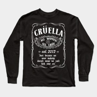 Crüella Whiskey Design Long Sleeve T-Shirt